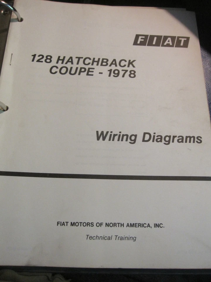 Fiat 128 1978 3P hatchback cupé diagramas de cableado de fábrica  Foto 1 de 1