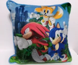"Sonic der Igel mit Schwänzen & Knöcheln Sega Überwurfkissen 13"" x 5"" x 13" - Bild 1 von 11