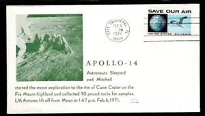Apolo 14 exploración lunar - 02/06/1971 por Shepard & Mitchell - cráter cono - Imagen 1 de 1