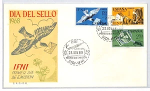 IFNI SPANISH MOROCCO FDC 1968 DIA DEL SELLO Spain Colonies{samwells}XP228 - Picture 1 of 10