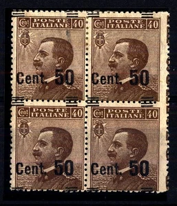 ITALIA - Regno - 1923/27 - Francobolli del 1901-20 - sovr. 50 su 40 c. - Varietà - Picture 1 of 1