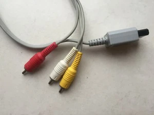 Nintendo Wii Audio/Video Cinch Kabel Offiziell NINTENDO RVL-009 - Bild 1 von 3