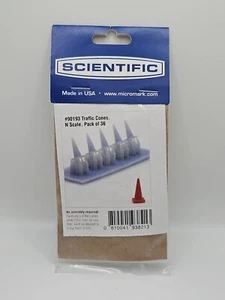 Traffic Cones, #90193 N Scale, by Scientific, Package of 36 - Picture 1 of 3