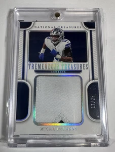 2022 National Treasures Tremendous Holo Silver Dual Color Micah Parsons 17/25 - Picture 1 of 3