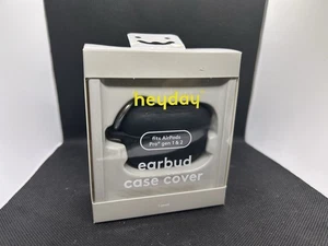 Apple AirPods Pro (1/2 Generation) Silicone Case with Clip - heyday Black - Picture 1 of 6