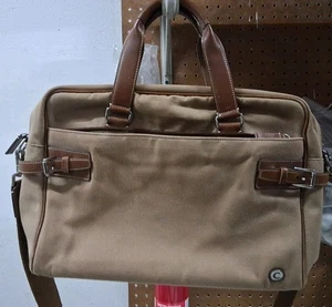 COACH Vintage Canvas Leather Trim Briefcase Messenger Bag Brown J3L-5780 1022 - Picture 1 of 8