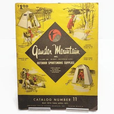 Vintage 1970 - 1971 Gander Mountain Outdoor Hunting Fishing Catalog • Wilmont WI - Image 1 of 4