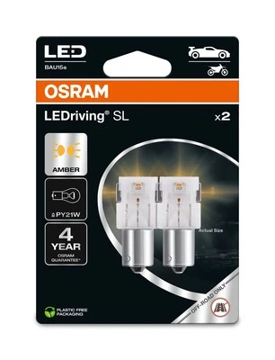 OSRAM LEDriving SL Indicator Bulb 7507DYP-2BL PY21W Non ECE - Image 1 of 3