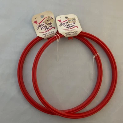 Lot of 2 New Berlin plastic embroidery framing hoops needlework 6.5' - Image 1 of 4