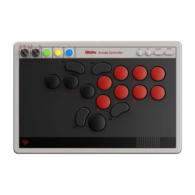 8Bitdo All-Button Arcade Controller for Switch, Switch 2 & Windows – Bluetooth,  - Image 1 of 4