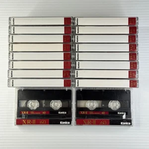 18x Konica XR-II 60 Audio Cassette Tape - Clean J-Card, Tabs In, Used - Picture 1 of 2