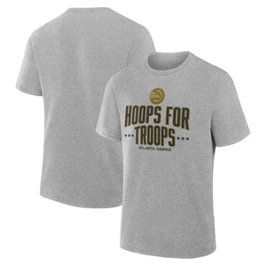 Camiseta gris para hombre Atlanta Hawks Hoops for Troops - Imagen 1 de 3