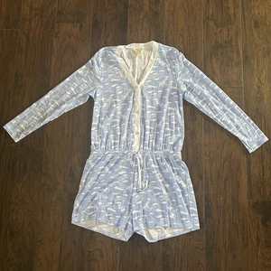 Beaufort Bonnet Company Lounge Romper Women’s XL Seagull Ocean Waves - Picture 1 of 11