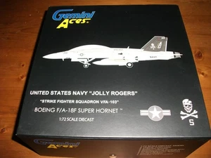 GEMINI ACES GAUSN1002 1/72 BOEING F/A-18F SUPER HORNET USN VFA-103 JOLLY ROGERS - Foto 1 di 6