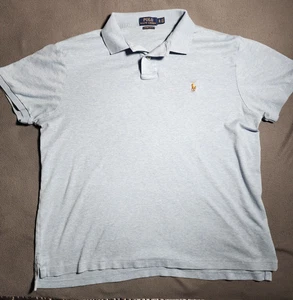 Polo Ralph Lauren Hemd Herren XL Custom Slim Fit Hellblau Fleisch Pony Kragen - Bild 1 von 19