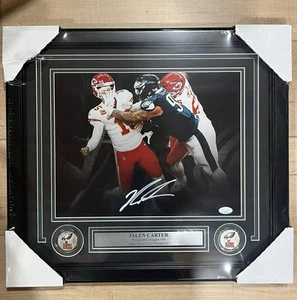 Jalen Carter Philadelphia Eagles signiert 11x14 Foto gerahmt JSA COA - Bild 1 von 5