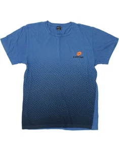 LOTTO Mens T-Shirt Top XL Blue Spotted Cotton CA19 - Picture 1 of 3