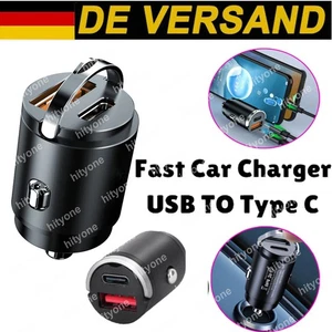 Caricabatteria Auto USB e Type-C USBC Accendisigari per iPhone Samsung Xiaomi - Foto 1 di 19