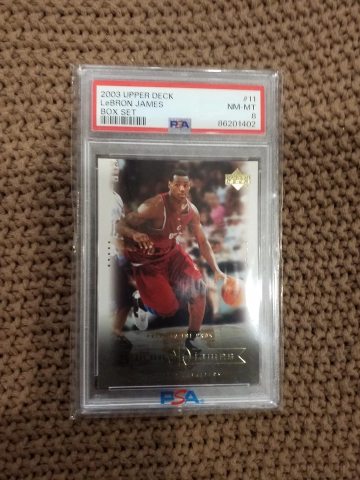 2003 Upper Deck Lebron James Box Set #11 Rookie RC PSA 8 MVP HOF LAKER CAVS HEAT - Image 1 of 2