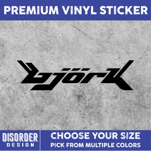 BJORK [VINYL STICKER]-for Car/Truck WINDOW-LAPTOP-FOLDER-YOU PICK COLOR/SIZE - Bild 1 von 6