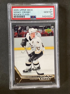 2005 Upper Deck Rookie Class Sidney Crosby RC Gem Mint PSA 10 - Image 1 of 2