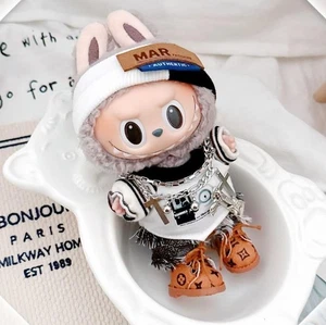 (No Dolls) Set for Labubu Clothes for Monster Handmade Streetwear Outfit Suit - Picture 1 of 12