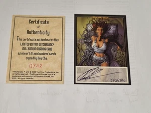 2000 Witchblade Millennium Top Cow Autographed Card signed by Keu Cha 742/1500 - Picture 1 of 3