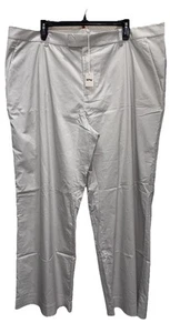 KHY BY KYLIE JENNER Poplin Low Rise Trouser Light Gray NEW 16W Zip Pockets Lined - Picture 1 of 11
