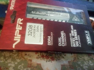 Patriot Viper Elite 32GB (2 x 16GB) DDR4pC4 19200 2400 MHz    PVE432g240c5KGY - Picture 1 of 3