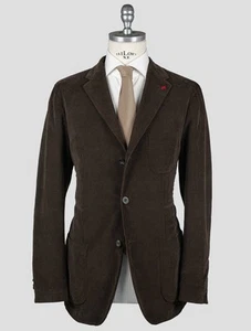 NUEVO BLAZER ISAIA MARRÓN ALGODÓN EA US 38 - EU 48 US197 - Imagen 1 de 8