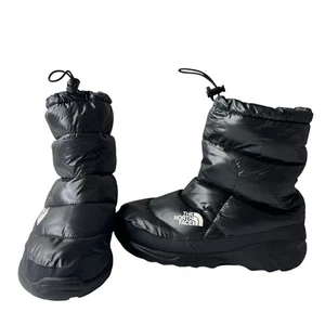 The North Face Nuptse III Goose Down Boots Men's Size 9 Black - Picture 1 of 9