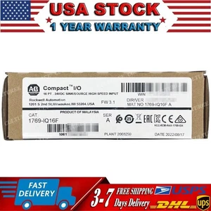 New Factory Sealed A-B 1769-IQ16F CompactLogix 16 Pt 24VDC I/O Input Module - Picture 1 of 6