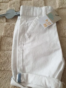 Boys White Shorts 9-12 Months - Picture 1 of 6