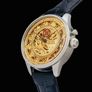 Rare Patek Philippe Marriage Watch Skeleton Manual Engraved Antique Luxury JP - Picture 1 of 7