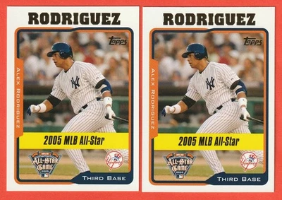 ALEX RODRIGUEZ - (2)  2005 Topps Update #176 All-Star   *New York Yankees* - Image 1 of 2