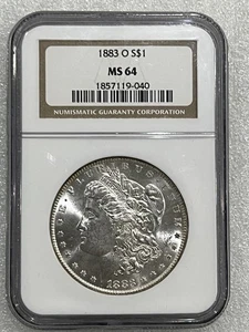 Dólar de plata O Morgan 1883 NGC MS 64 ~~ blanco explosivo ~~ (352) - Imagen 1 de 2