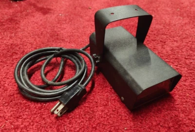 Radio Shack 42-3048 Mini Strobe Light w/ Adjustable Speed Black Tested Works - Image 1 of 4