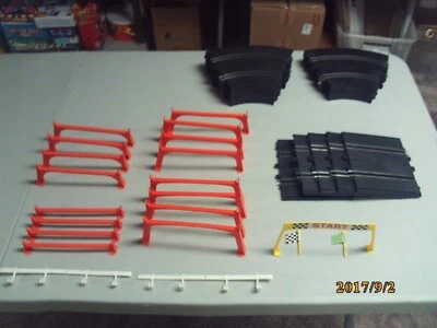 Used Vintage Eldon 1/32 Scale Slot Car Tracks and Supports Lot (see pictures) - Image 1 of 2