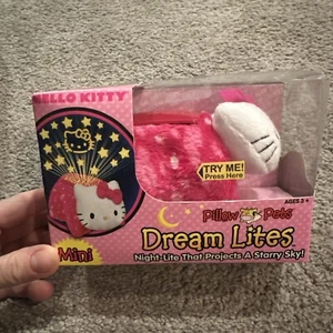 Hello Kitty MINI Pillow Pet Dream Lites Backpack Key Clip Flash Light Projector - Picture 1 of 6