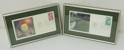 Babe Zaharias Bobby Jones Stamps First Day Cover Issue 1981 Pinehurst NC Framed - Image 1 of 4