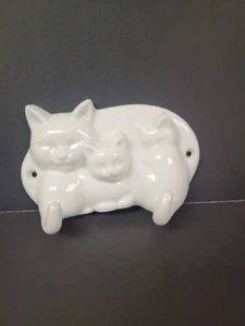 Vintage Ceramic Cat Wall Hooks - Picture 1 of 4