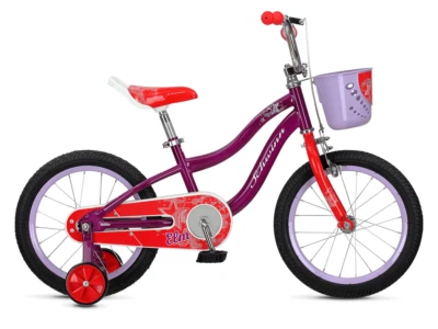Schwinn Elm 16" Wheel Purple / Red Kids Bike With Stabilisers - Image 1 of 4