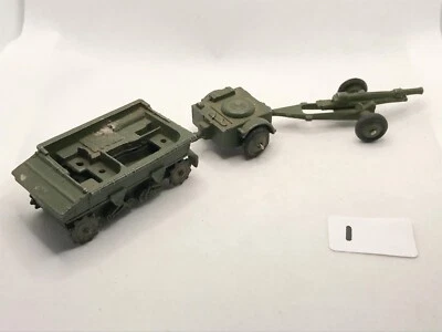 DINKY TOYS # 162 18 POUNDER QUICK FIRING FIELD GUN UNIT ARMY MILITARY DIECAST - Image 1 of 4
