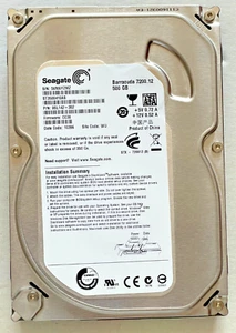 Festplatte SEAGATE Seagate 500GB SATA 3,5" HD leise schnell ideal für DVR - Bild 1 von 5