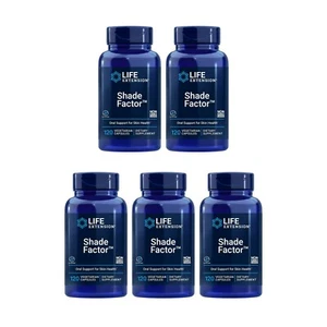 5 PACK Life Extension Shade Factor Skin Health Support 120 Vegetarian Capsules - Picture 1 of 7