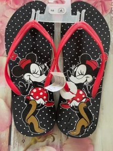 Neu mit Etikett Disney Minnie Mouse rosa Riemen-Flip-Flop Sandalen Erwachsene Größe 10 - Fehler in der Beschreibung - Bild 1 von 6