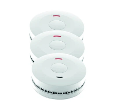 3er Rauchmelder Feuermelderset Jeising SD-432 mit langlebiger 10 Jahres Batterie - Bild 1 von 4