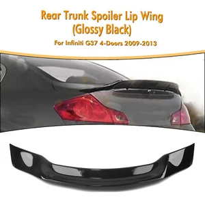 1x Gloss Black Rear Trunk Spoiler Lip Wing Fit For Infiniti G37 4 Door 2009-2013 - Imagen 1 de 14