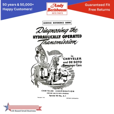 Para Dodge Desoto Chrysler 1946-1954 taller manual transmisión fluida y transmisión semiautomática Foto 1 de 4