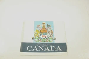 Invitation to Canada Tourism Book 1960's Planes Trains Auto's Boats Bridges - Picture 1 of 8
